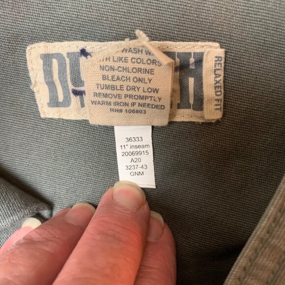 Duluth Trading Co. Flex Fire Hose Cargo Shorts 48 Relaxed Fit Gray Mens 97% Cott - Picture 5 of 6